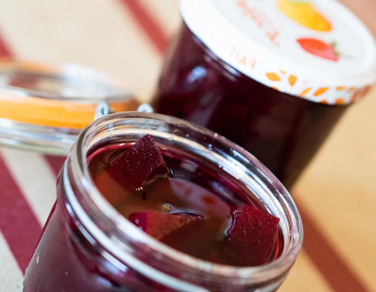 Conserves de betteraves rouges