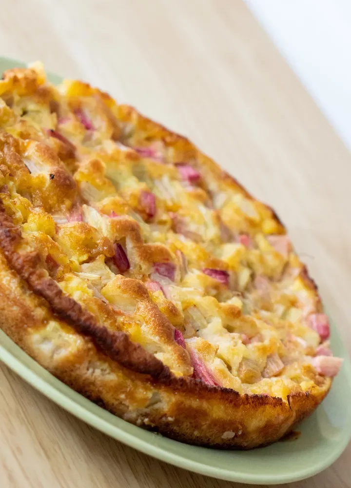 Gâteau à la rhubarbe de Virginie