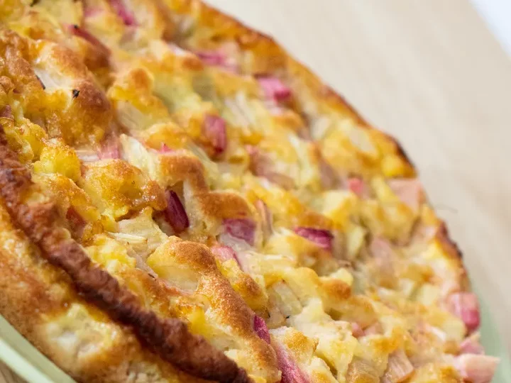 Gâteau à la rhubarbe de Virginie