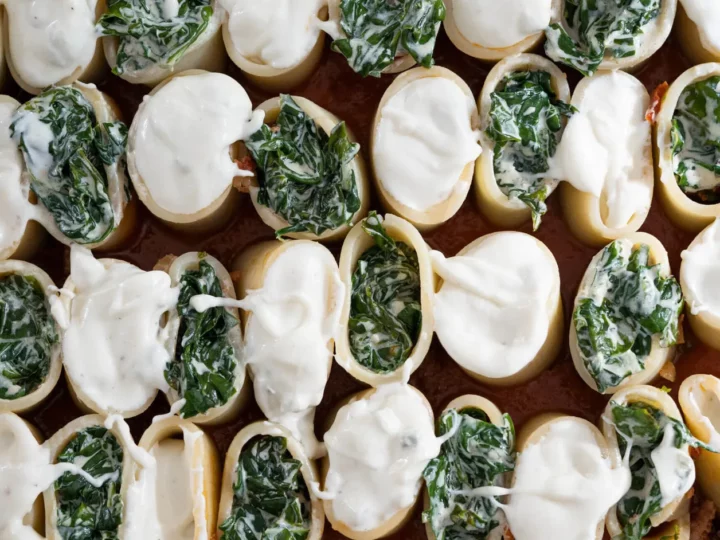 Paccheri à la saucisse italienne crème de gorgonzola et épinards — photo 10