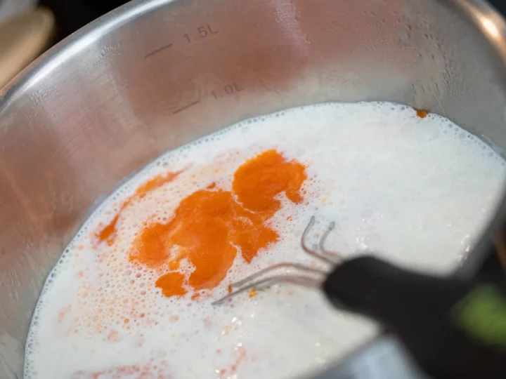 Panna cotta aux poivrons rouges, crumble de chorizo — photo 10