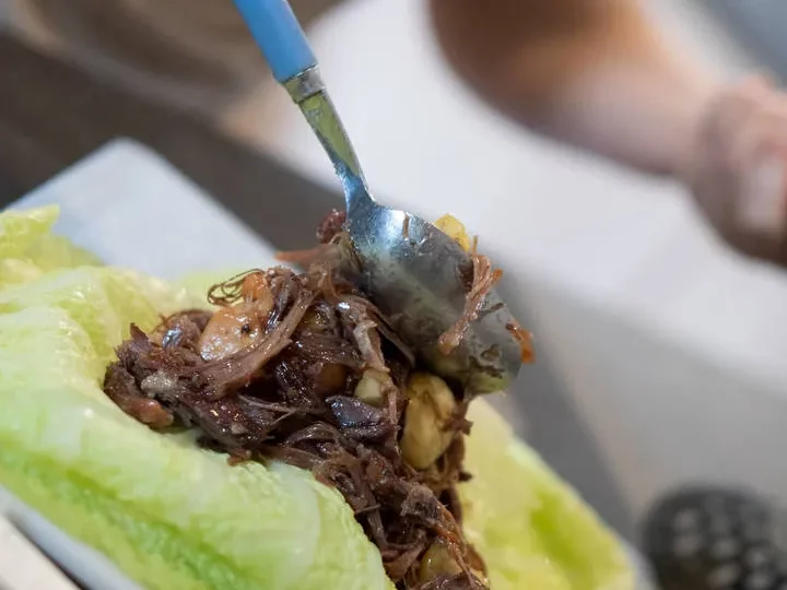 Pannequets de chou vert au foie gras — photo 12