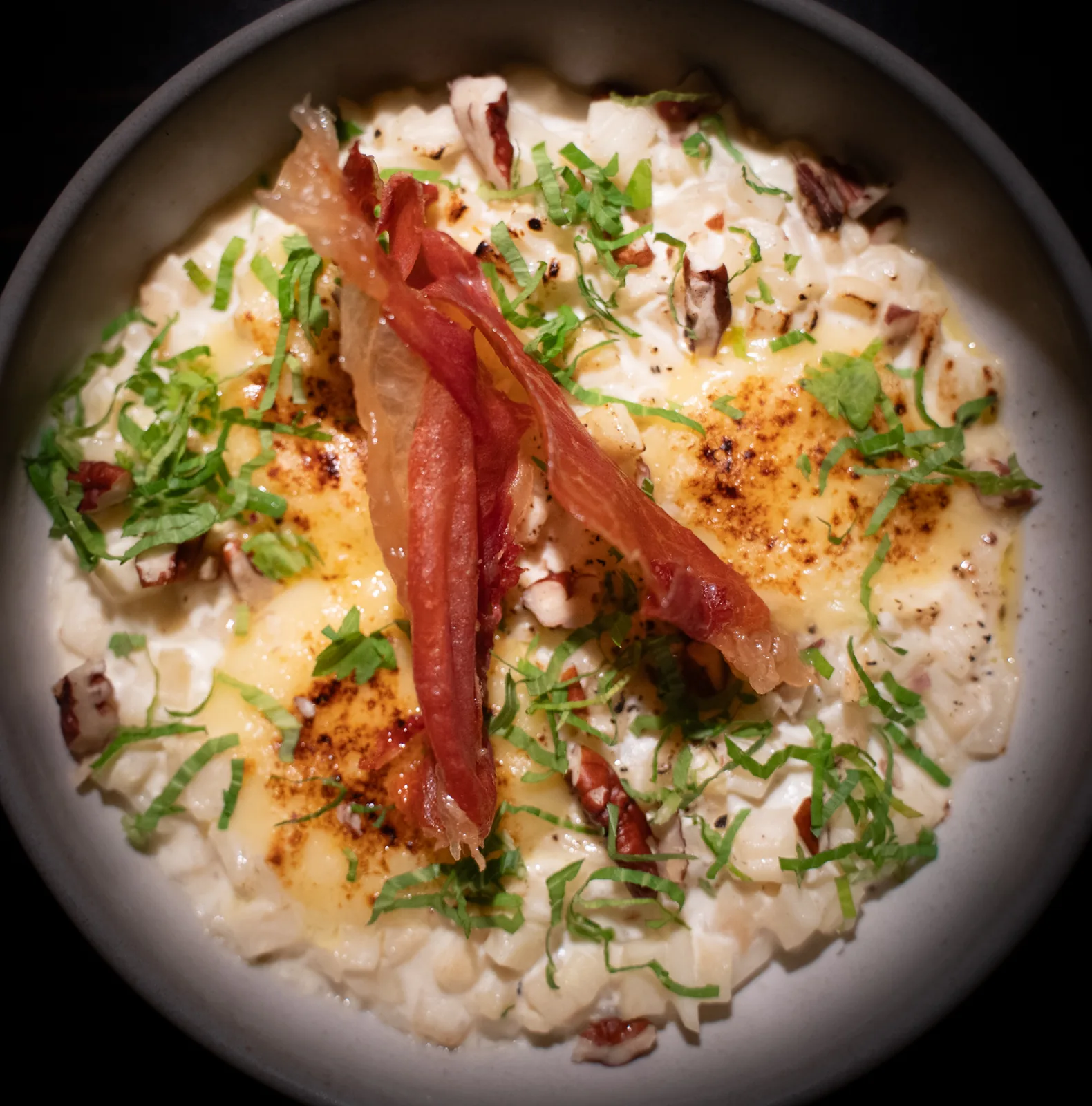 Risotto de céleri, vue du dessus