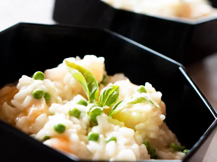 Risotto crémeux aux scampis