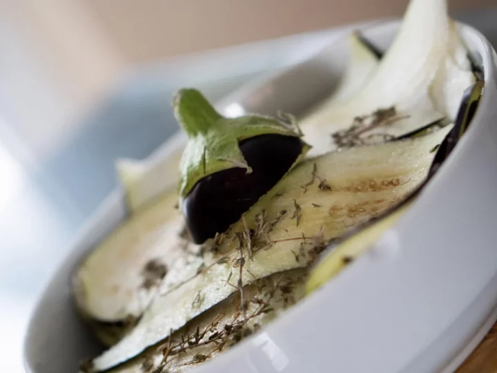 Roulades d'aubergines au chèvre et jambon italien — photo 3