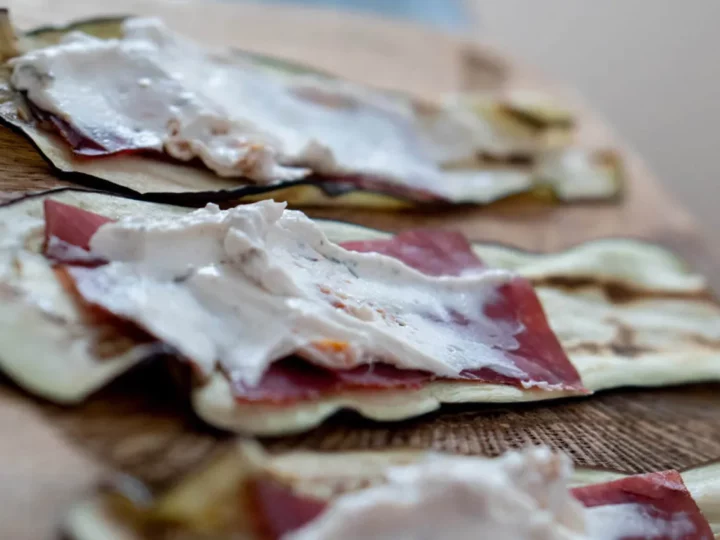 Roulades d'aubergines au chèvre et jambon italien — photo 6