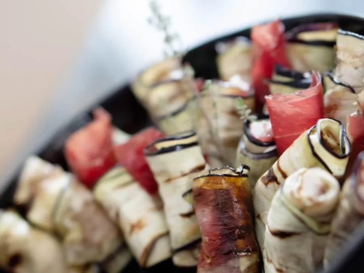 Roulades d'aubergines au chèvre et jambon italien — photo 7