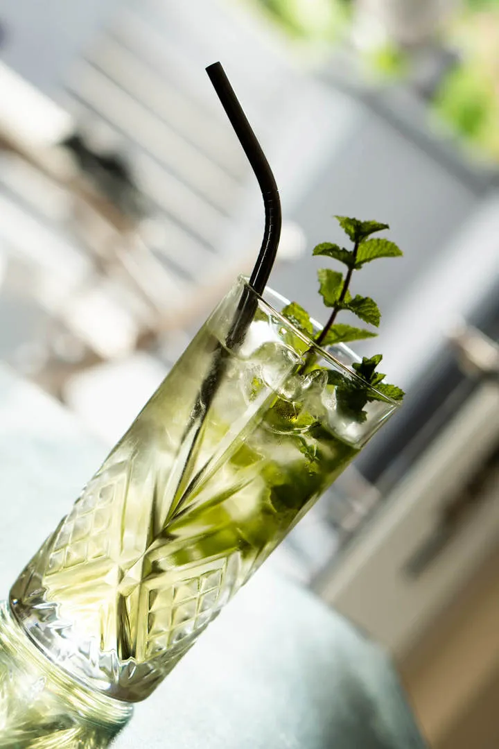 Sirop à la menthe du jardin